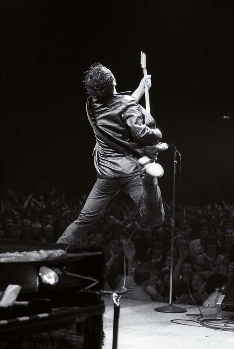 Jim Marchese Black and White Photograph - In Flight- Bruce Springsteen