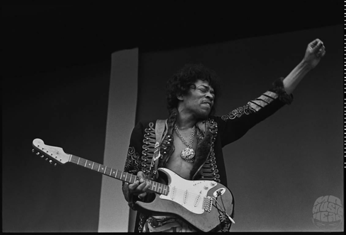Jim Marshall Portrait Photograph - Jimi Hendrix, Monterey Pop Festival, 1967