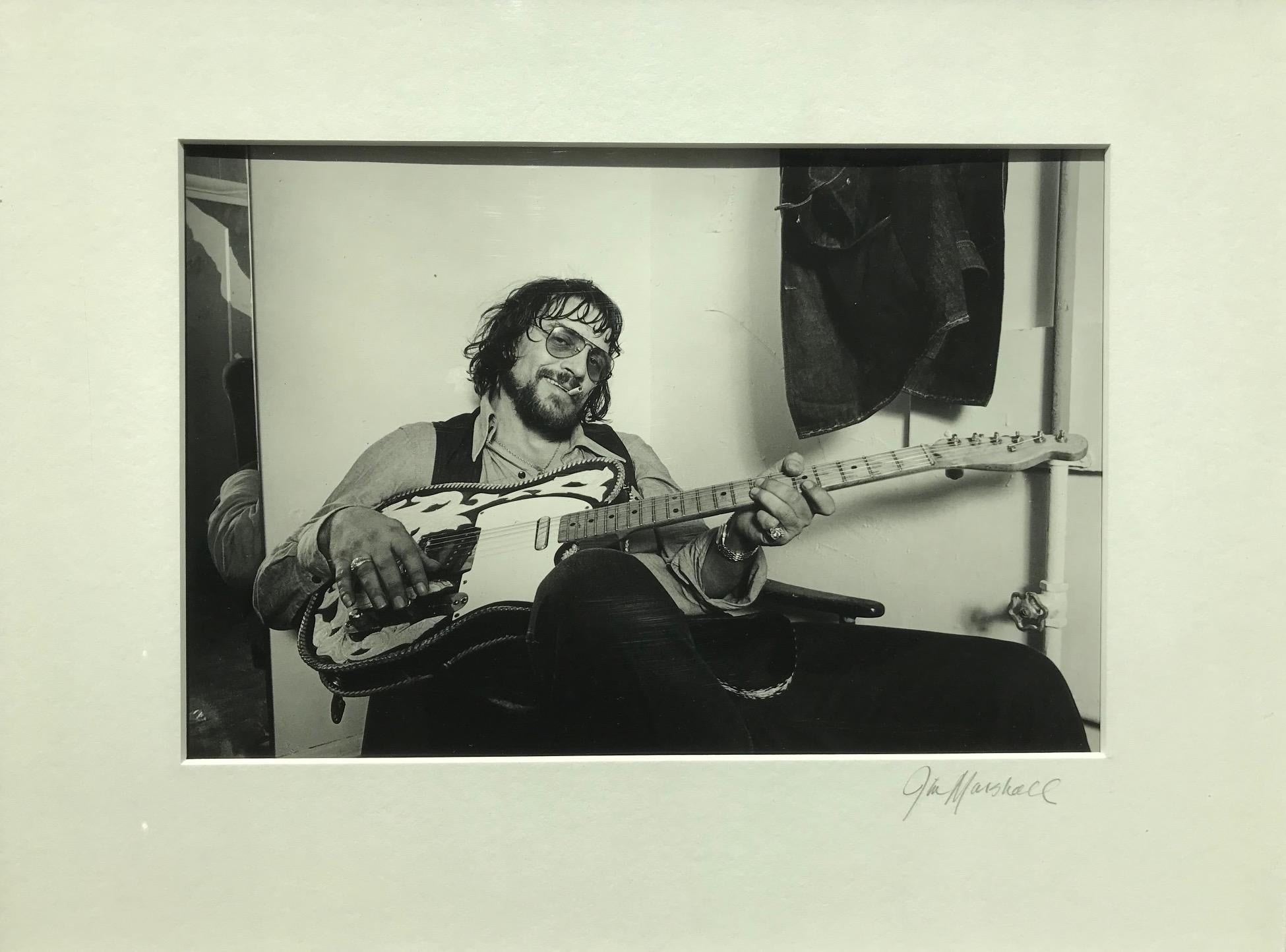 Jim Marshall Black and White Photograph - Waylon Jennings