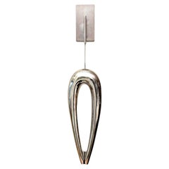 Jim Martin Signed Stainless Steel Abstract Suspended Wall Sculpture