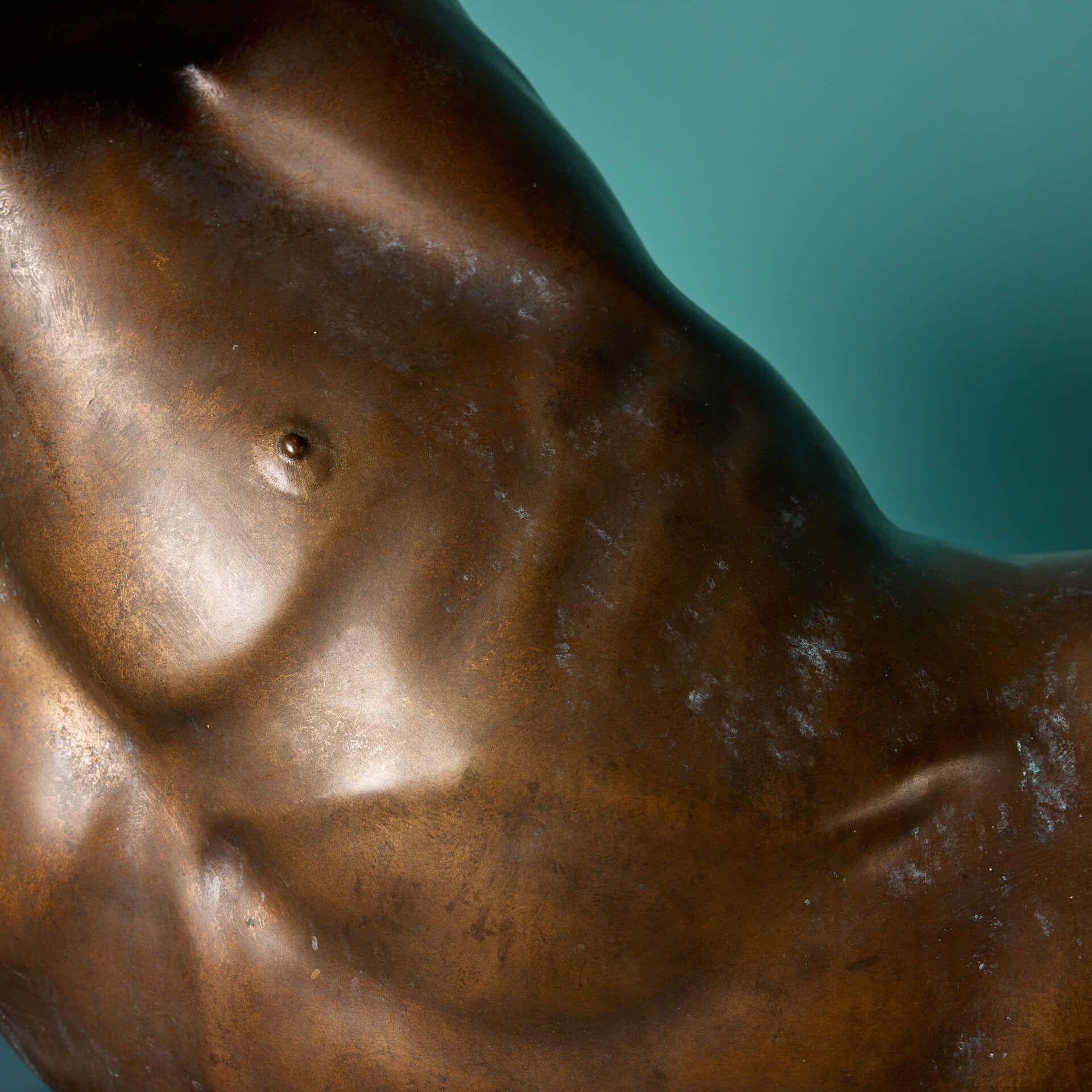 Metal Jim Mathieson (b. 1931) Lifesize Bronze Figure of Phaethon