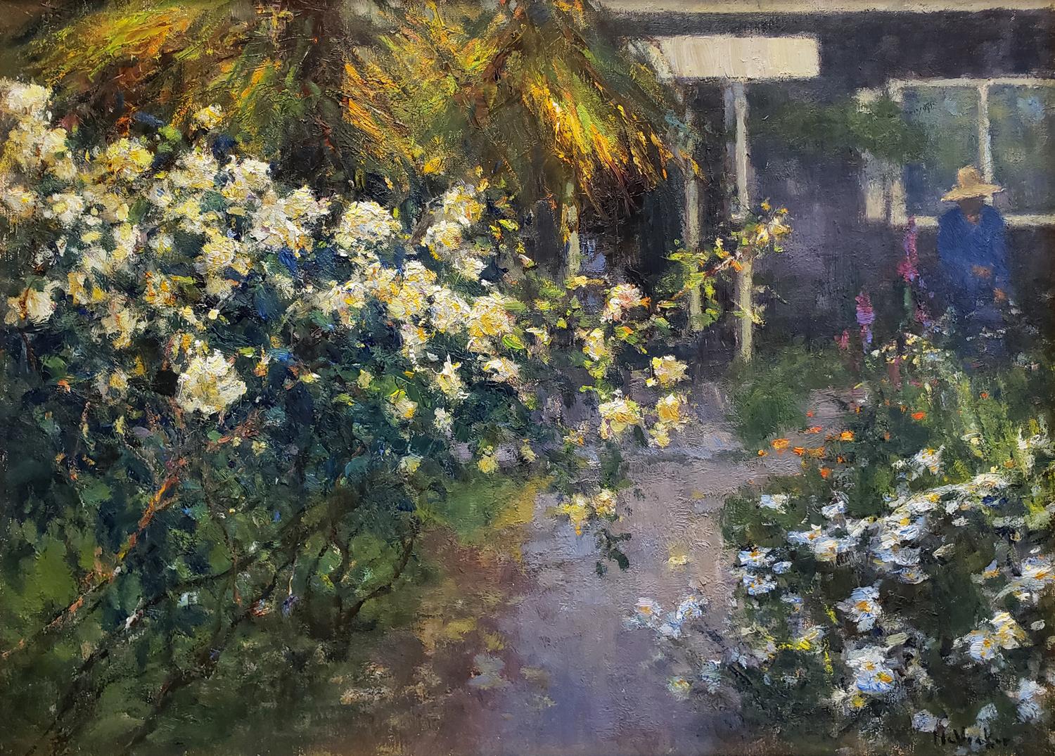 Evening Garden - Painting by Jim McVicker