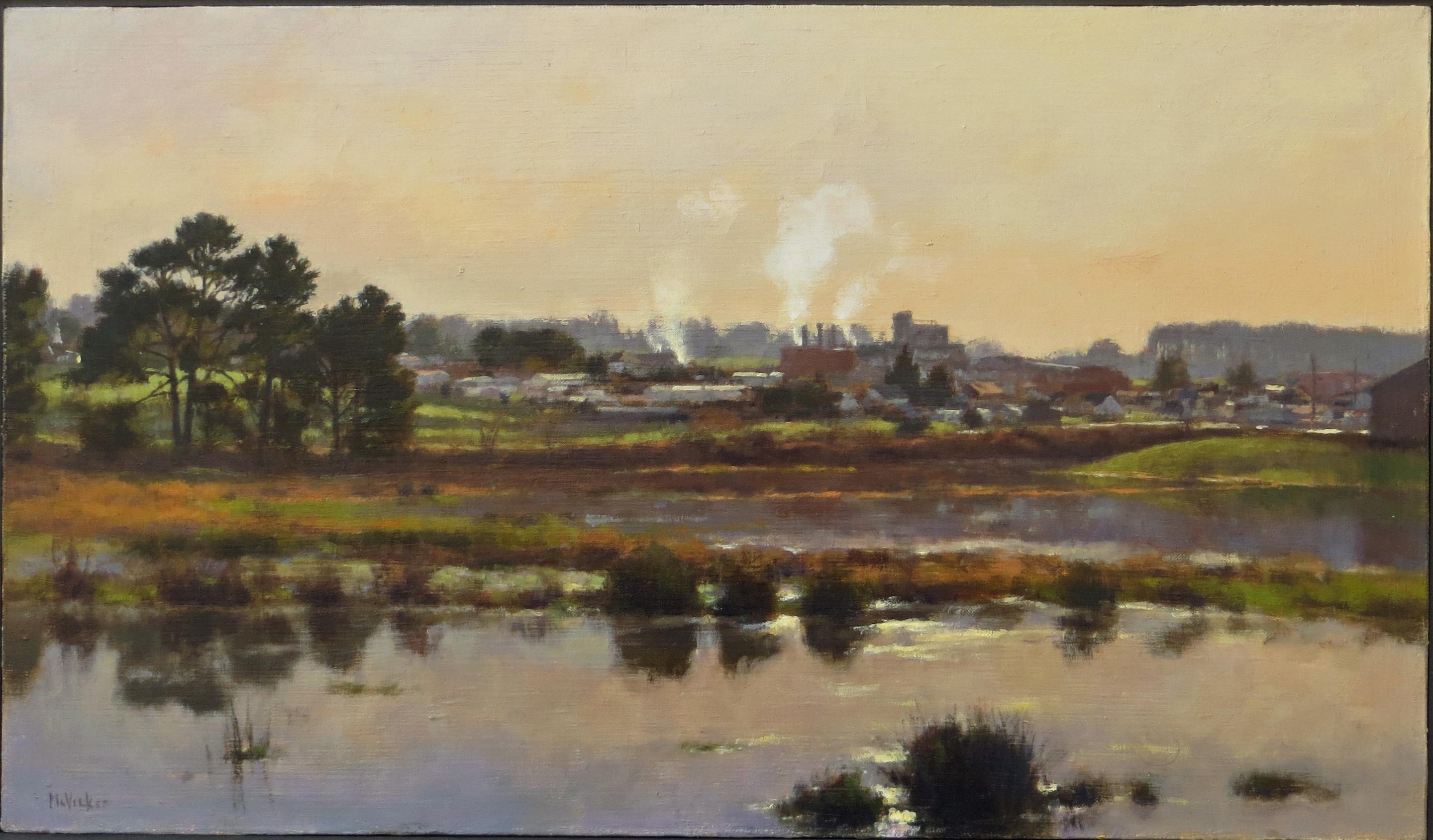 Landscape Painting de Jim McVicker - Loleta Winter
