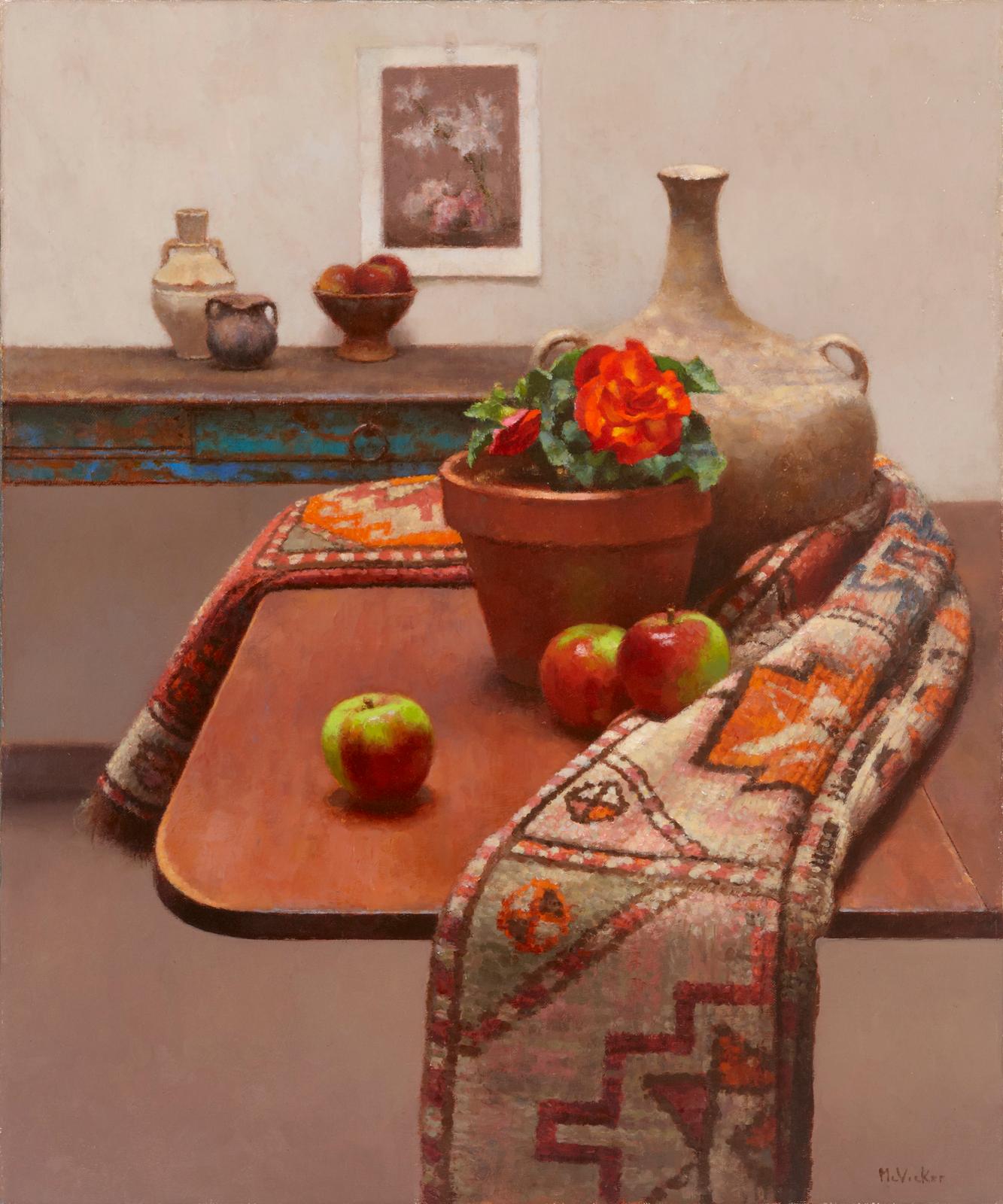 Jim McVicker Still-Life Painting - Still Life with Begonia