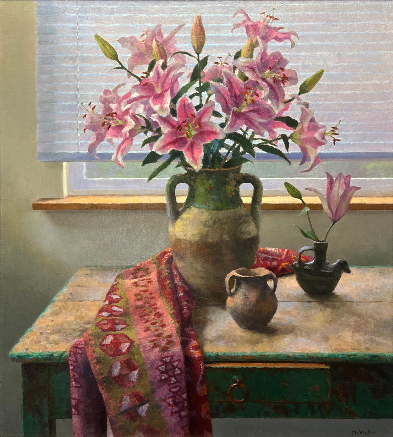 Natura morta con gigli - Painting di Jim McVicker