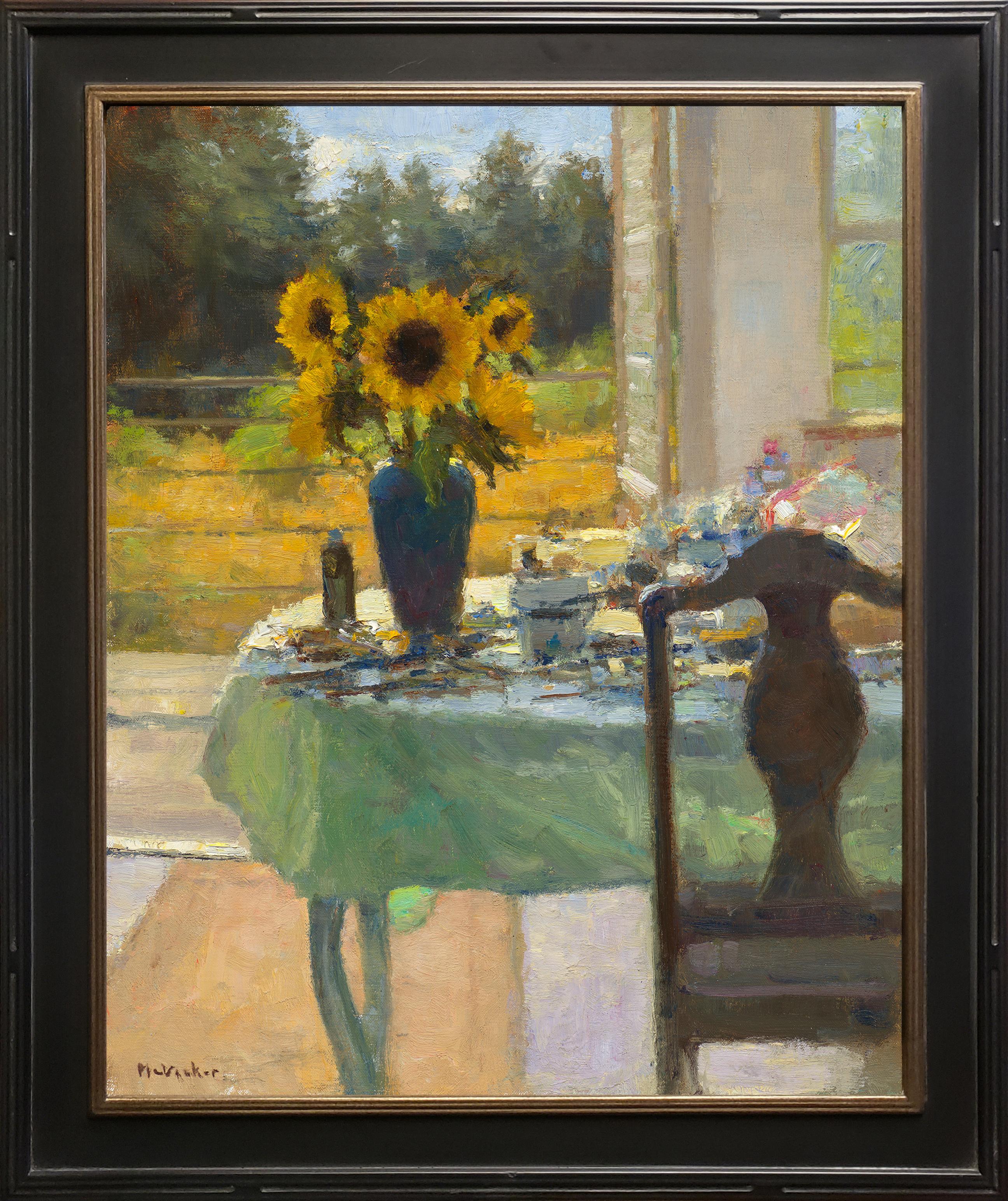 Jim McVicker Still-Life Painting – Sonnenblumen