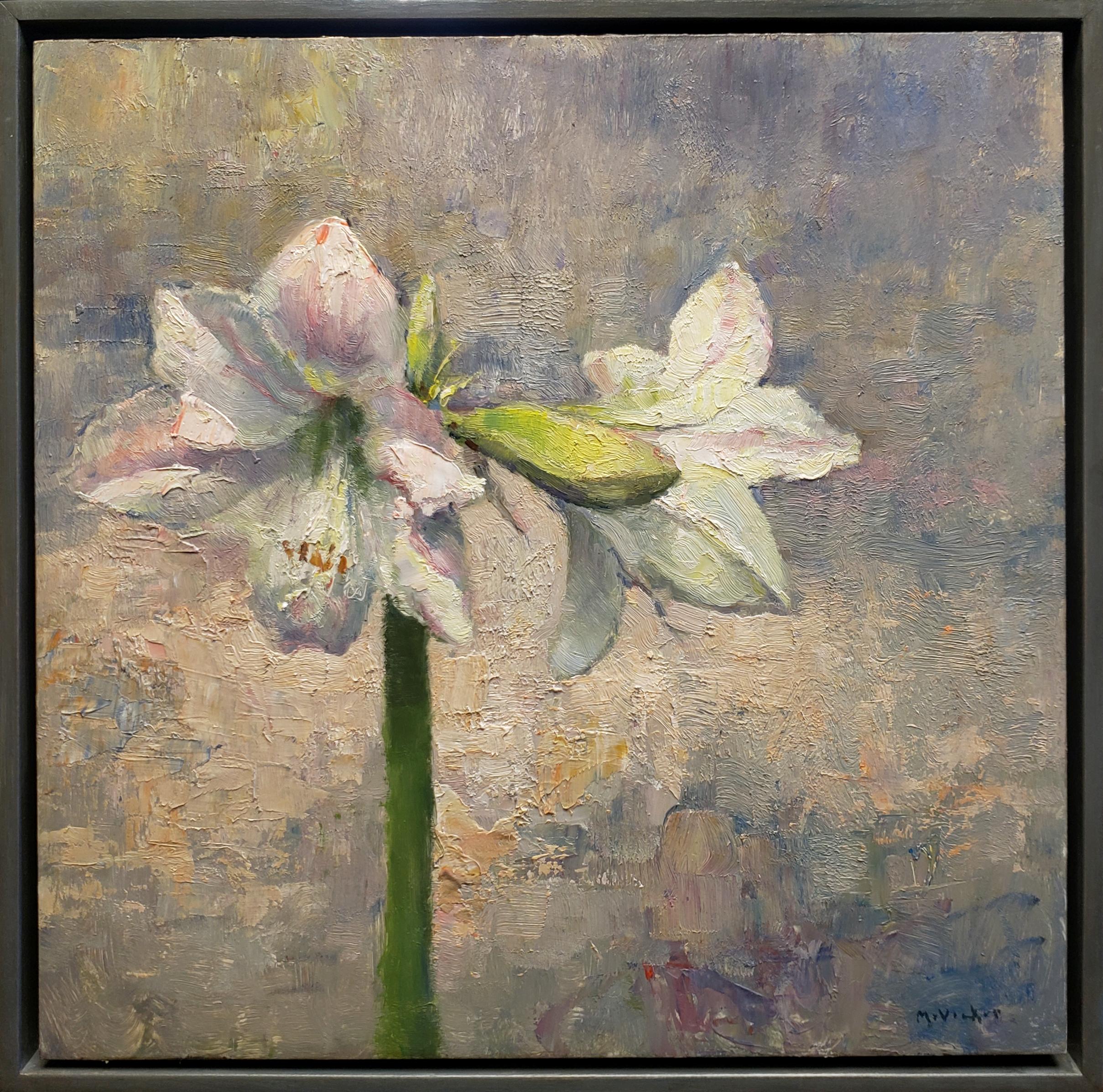 Jim McVicker Still-Life Painting - White Amaryllis