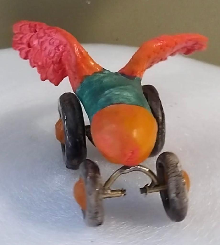 Green and Red Flying Phallus on Four Wheels, Jim Pallas For Sale 2