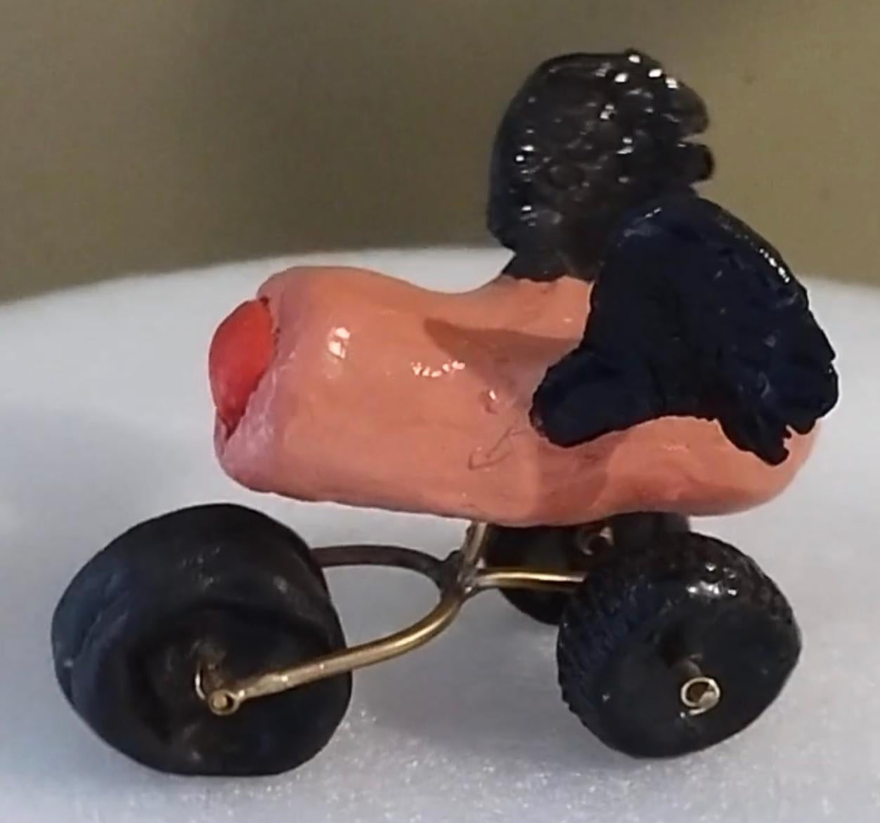 Pink flying Phallus with Black Wings, Jim Pallas For Sale 1