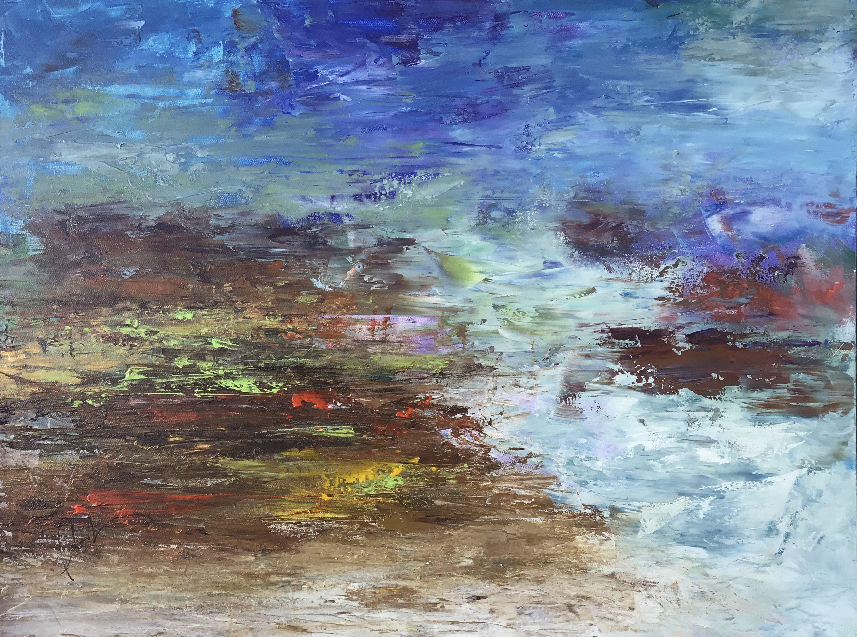 EARTHJOY, Pintura, Acrílico sobre lienzo - Painting de Jim Plesh