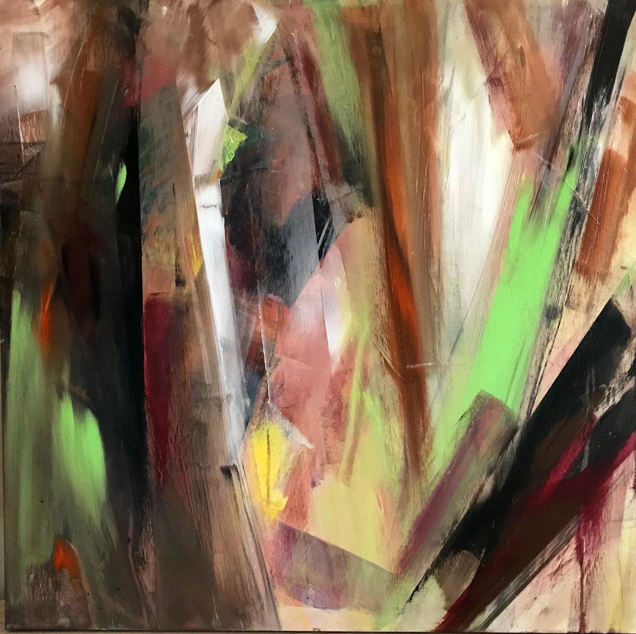 Abstract Painting di Jim Plesh - REVELRY, Pittura, Acrilico su tela