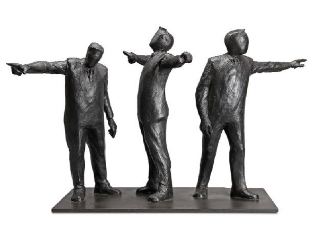 Jim Rennert Figurative Sculpture - Four Corners, Ed. of 9