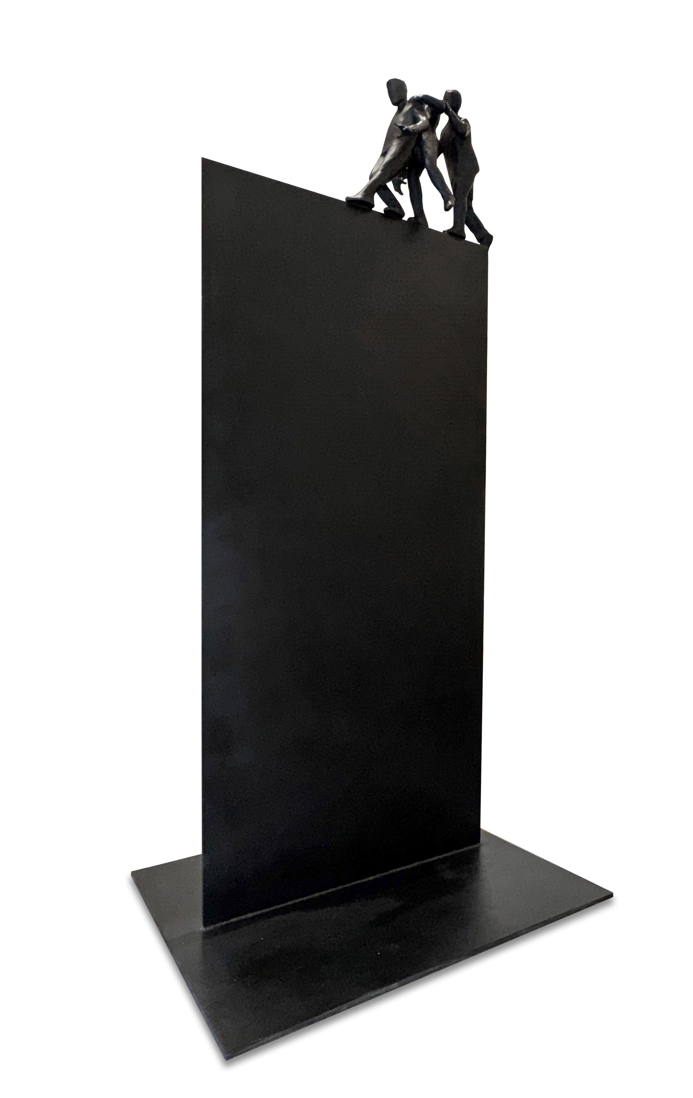Hold the Line - Sculpture by Jim Rennert