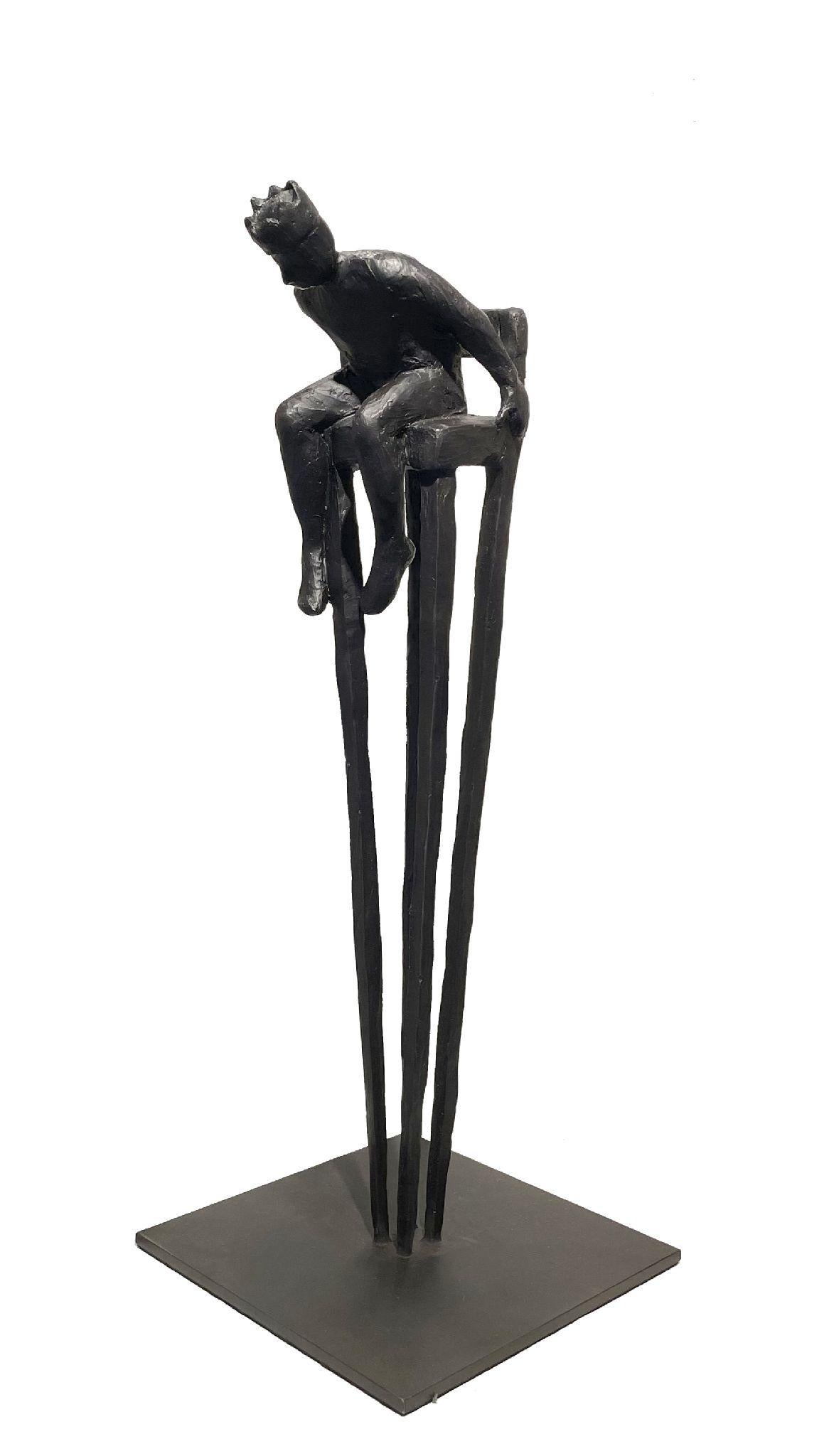 Jim Rennert Figurative Sculpture - Imbalance