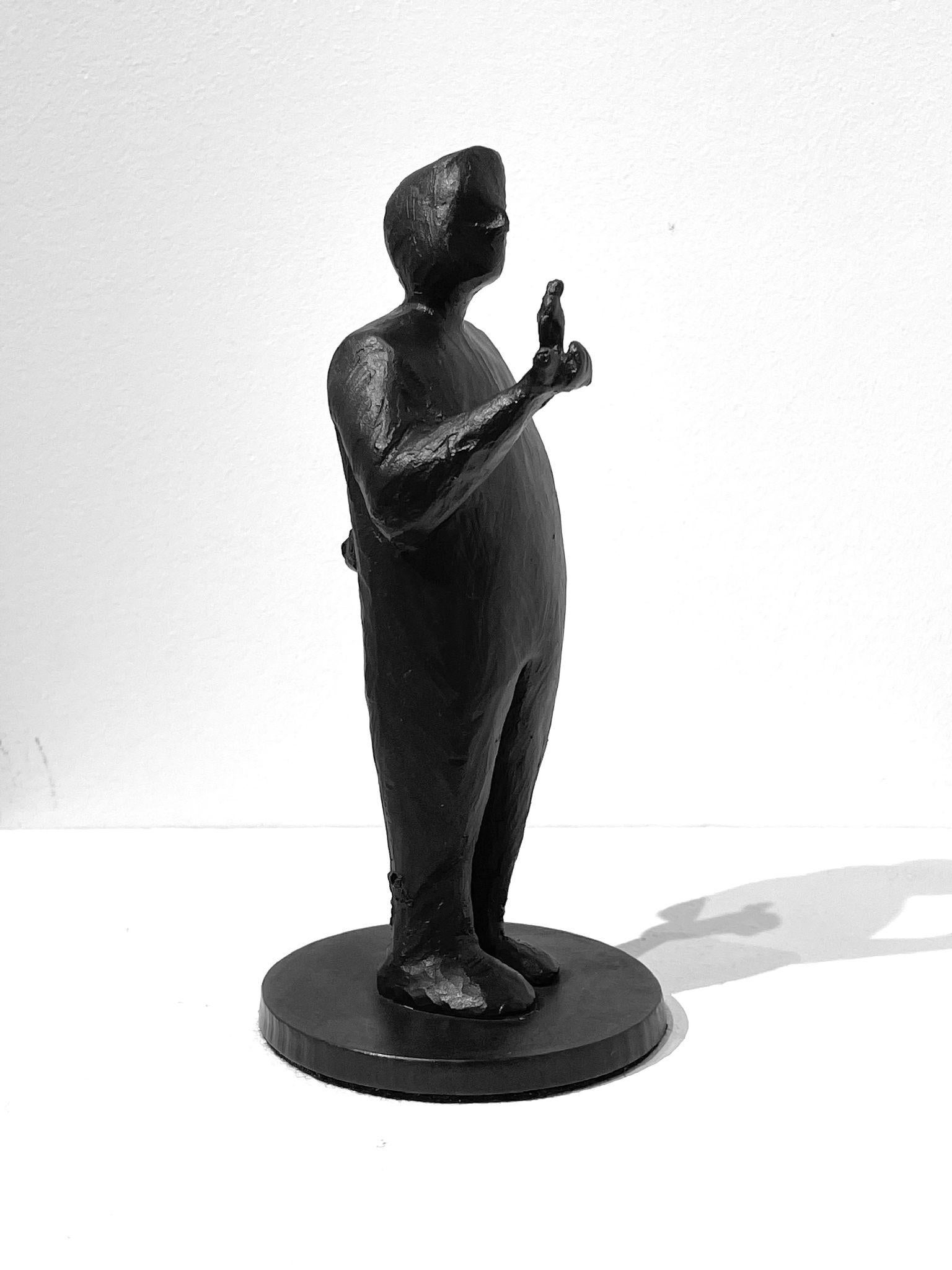 Jim Rennert Figurative Sculpture - Inner Dialogue, study