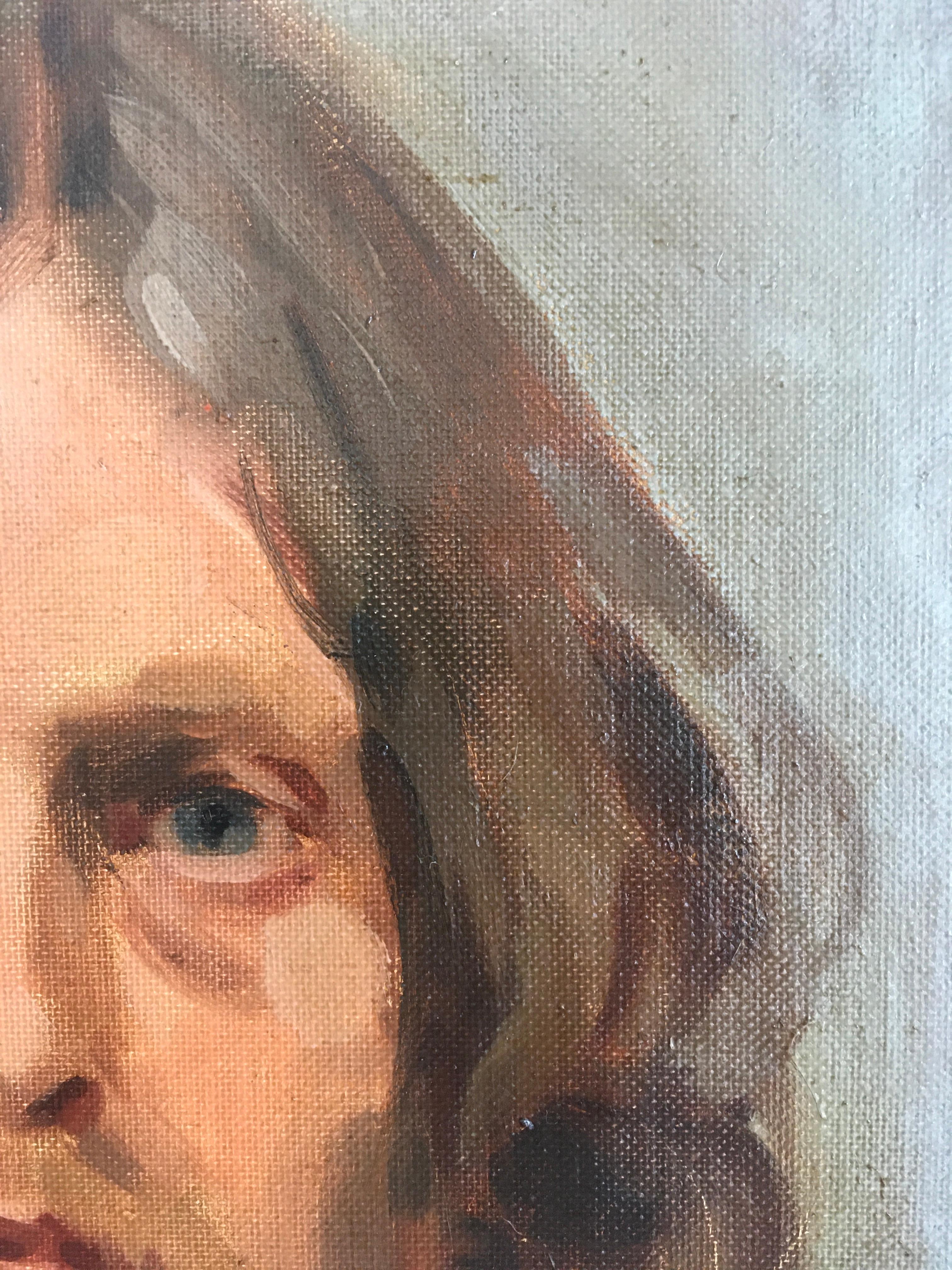 'Portrait of a Man', by Jim Riley, Oil on Canvas Painting For Sale 9