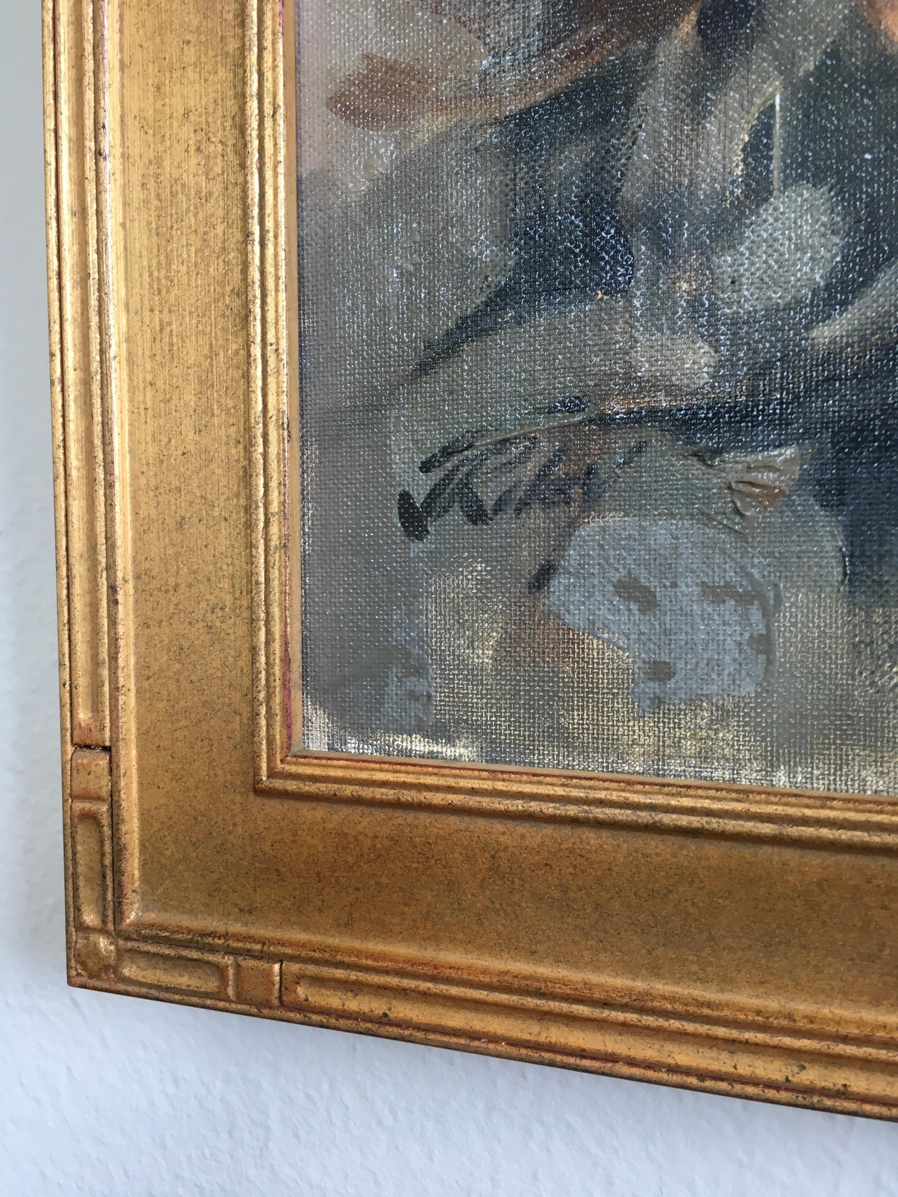 'Portrait of a Man', by Jim Riley, Oil on Canvas Painting For Sale 3