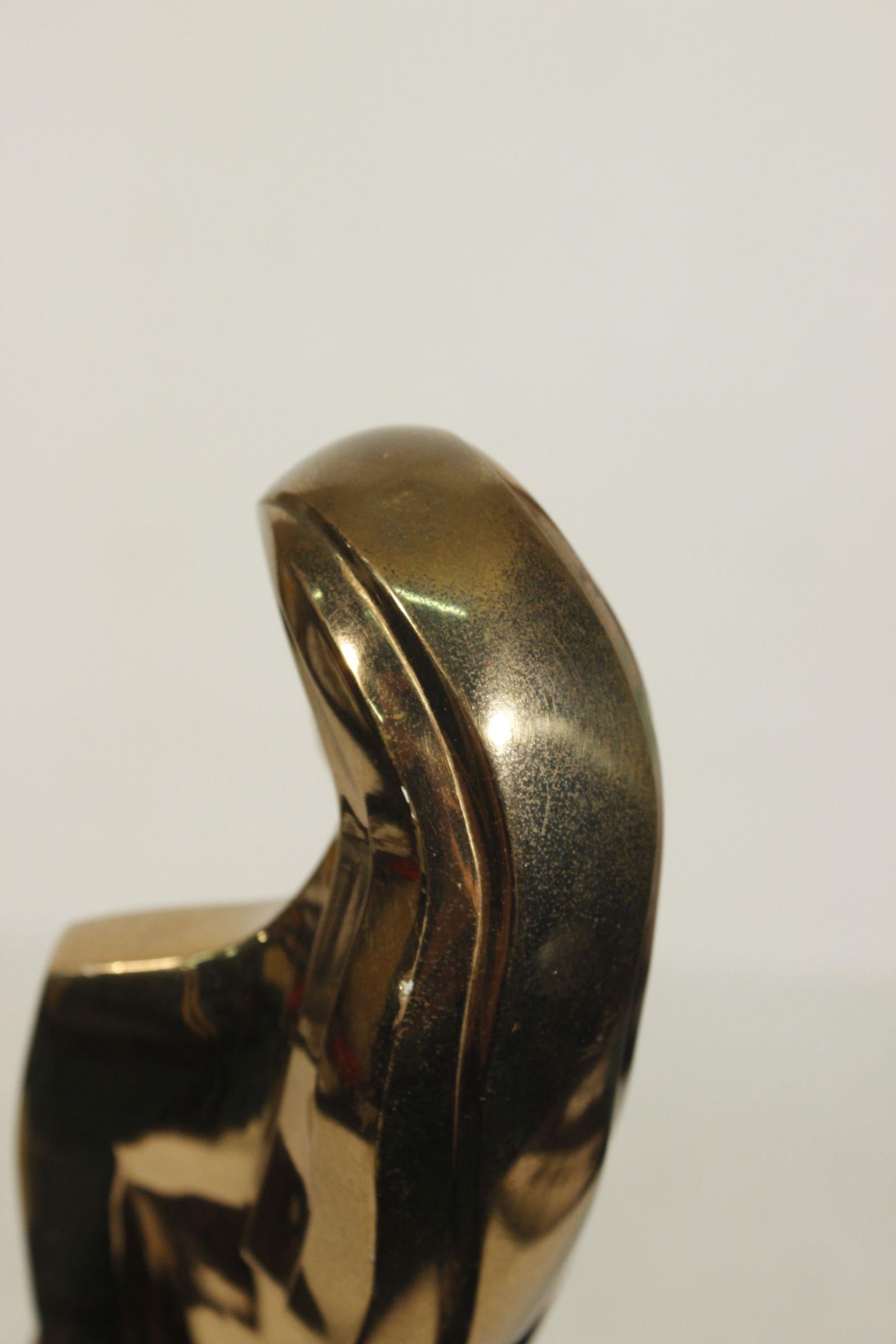 Jim Ritchie „Femme Debout“ 5/8 Skulptur aus vergoldeter Bronze, 1990er Jahre 3