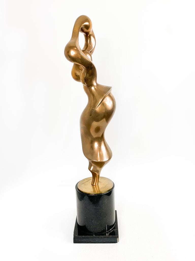 Abstract Figure - Gold Abstract Sculpture by Jim Ritchie