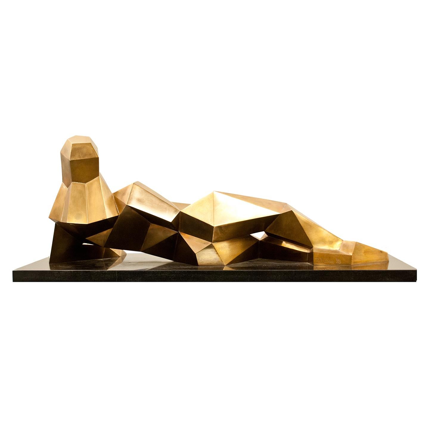 Nudo cubista reclinato 142 - Sculpture di Jim Ritchie