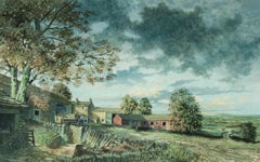 Jim Robinson - Signed and Framed 20th Century Acrylic, Farmyard Landscape