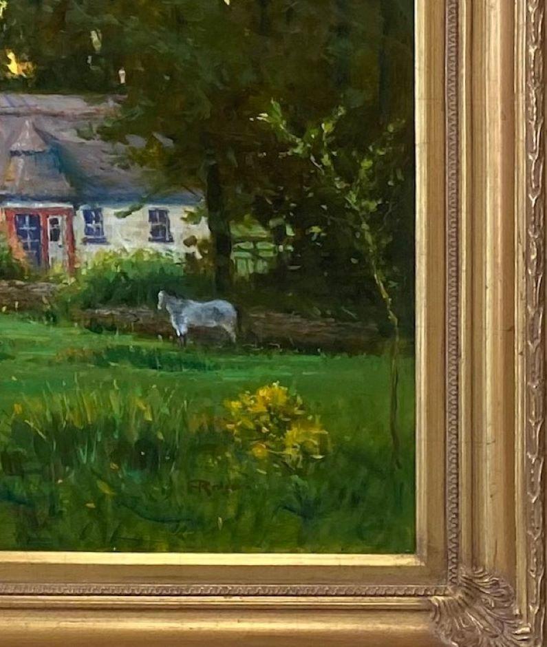Golden Evening, Sligo, original 30x24 impressionist Irish landscape For Sale 4
