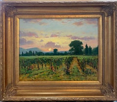 Lyrical Light in Les Baux, original French impressionist landscape oil painting
