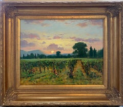 Lyrical Light in Les Baux, originales französisches impressionistisches Landschafts-Ölgemälde