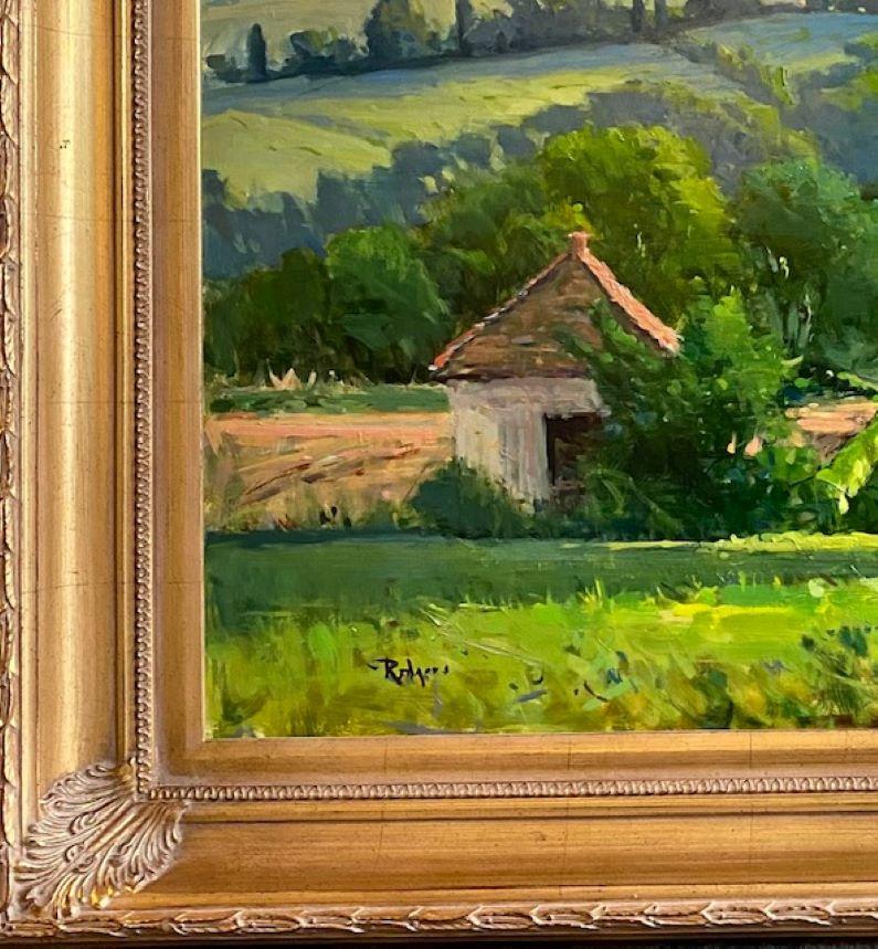 Morning Vineyard, Provence, original 24x30 French impressionist landscape 3