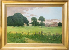 „Ranch Pasture mit Pferden“ Frühlingslandschaft