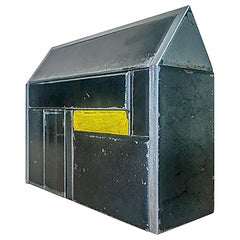 Jim Rose Barn House Structure, Welded Steel Object Made with Salvaged Steel