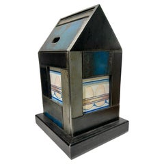 Estructura de la Casa Granero de Jim Rose, escultura de acero soldado hecha con acero recuperado