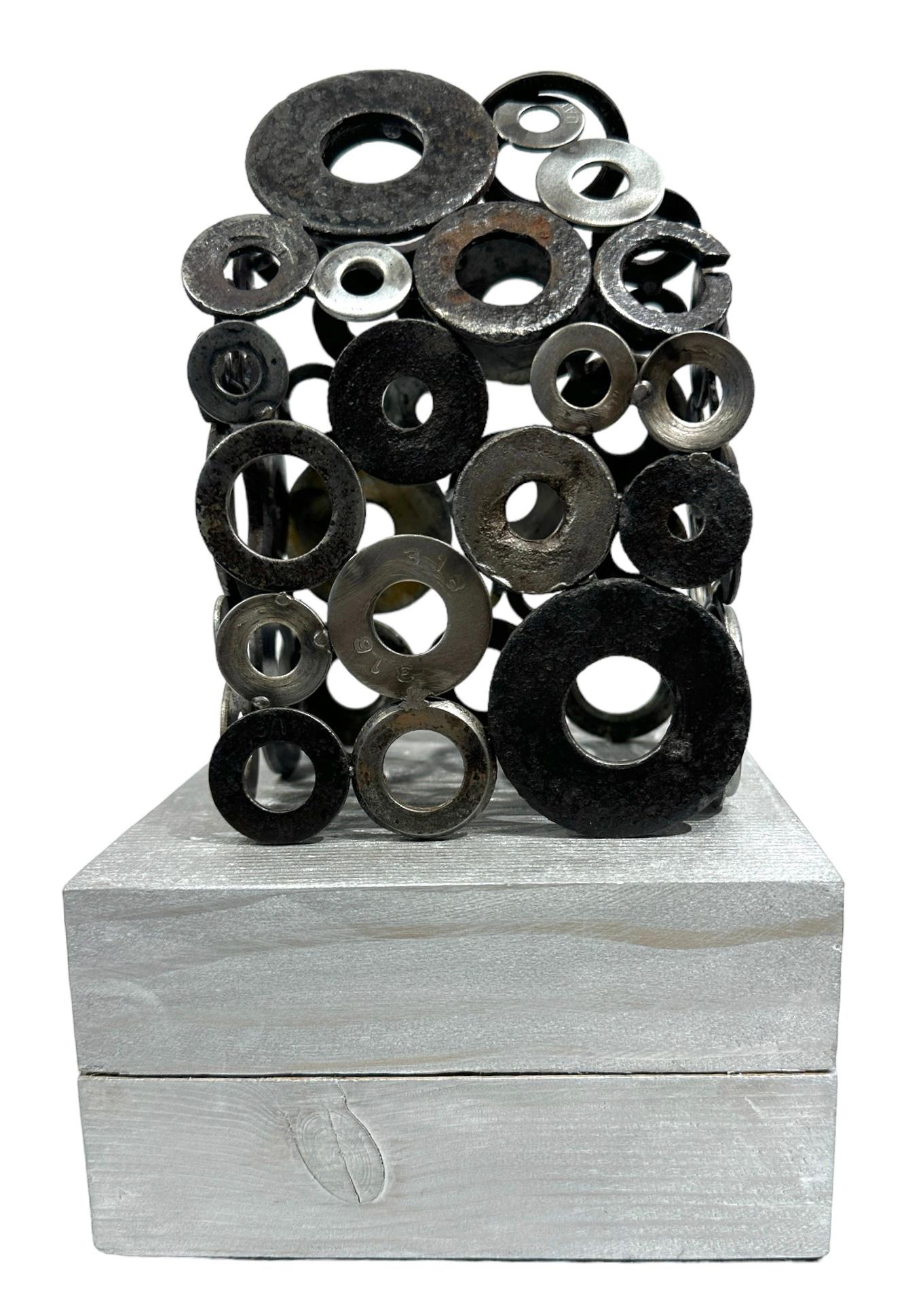 Welded Jim Rose - Construct No. 02, Salvaged Steel and Aluminum Industrial Objects For Sale