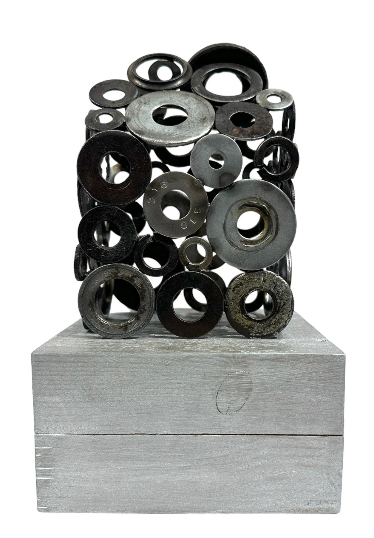 Contemporary Jim Rose - Construct No. 02, Salvaged Steel and Aluminum Industrial Objects For Sale