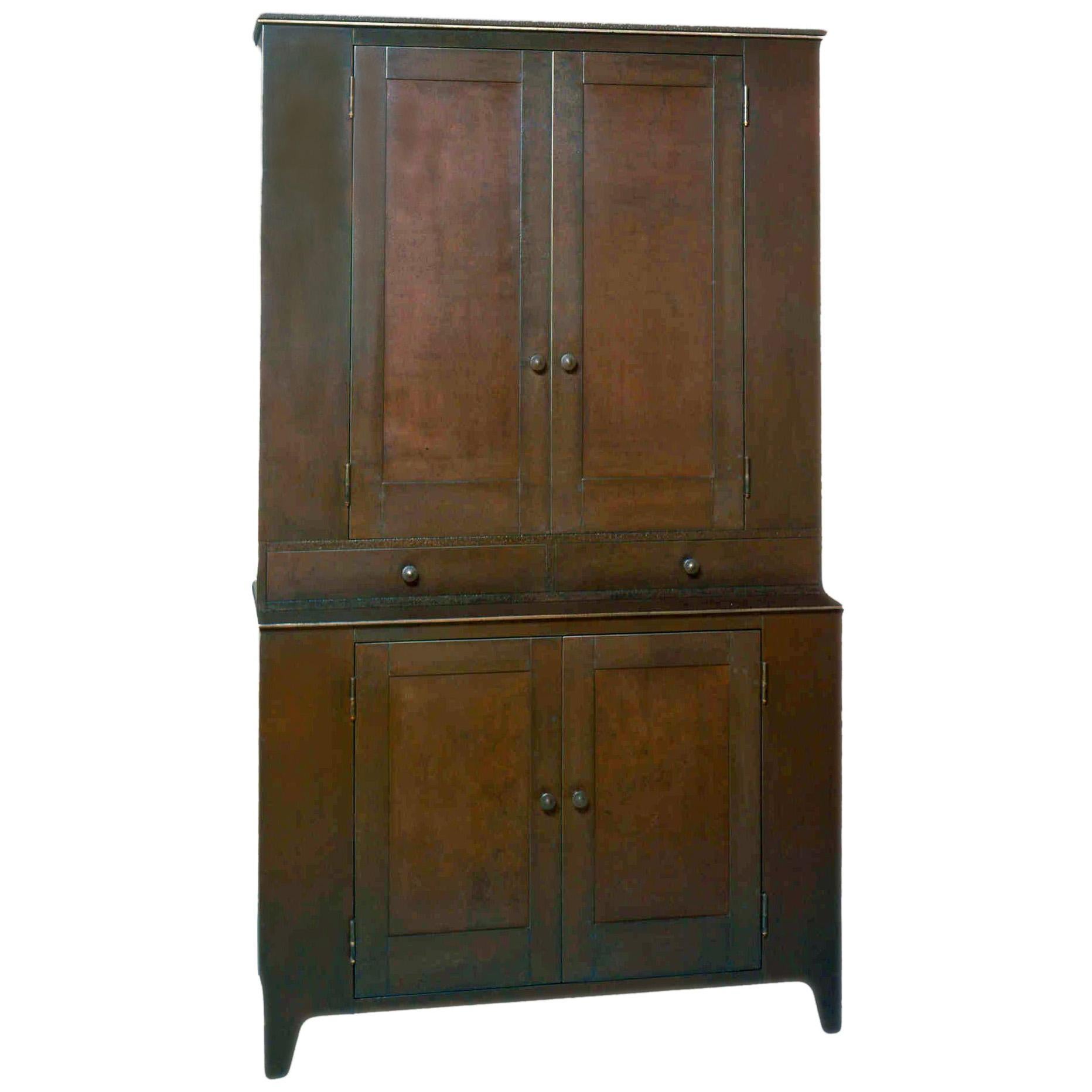 Jim Rose Legacy Collection - Four Door Two-Drawer Shaker Inspired Steel Cupboard