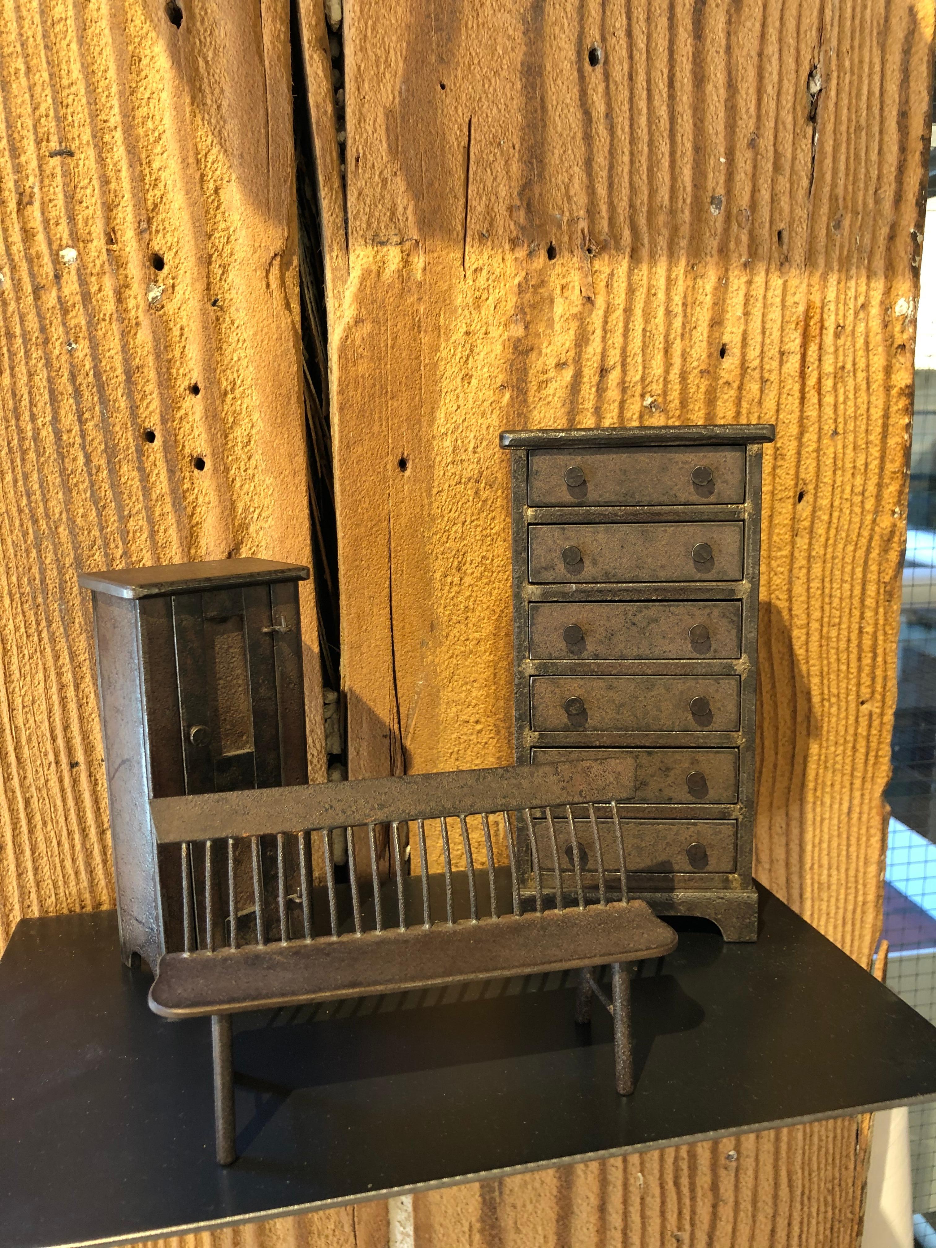 Jim Rose Legacy Collection - One Door Shaker Inspired Steel Cupboard-Miniature 2