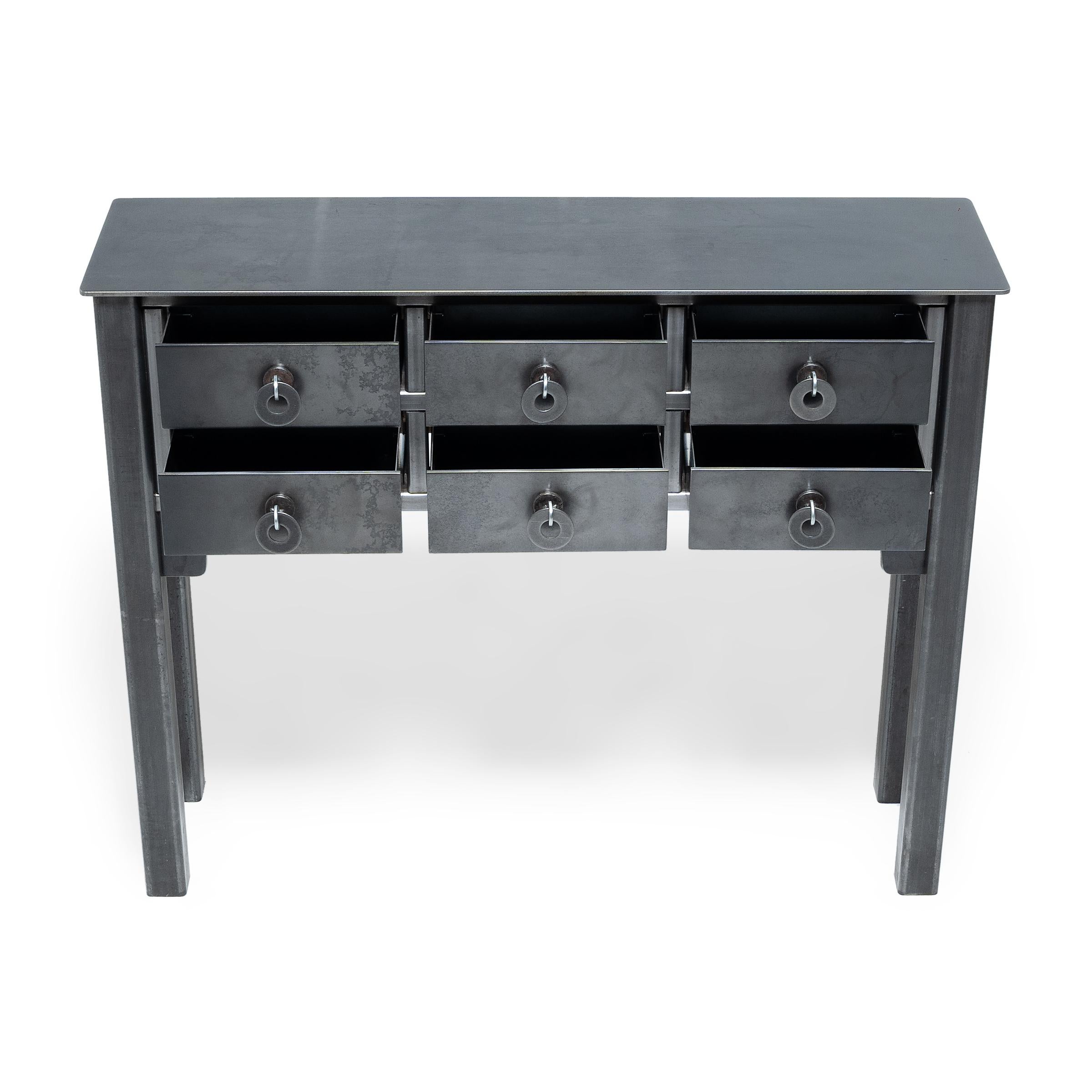 Contemporary Jim Rose Ming Steel Altar Table