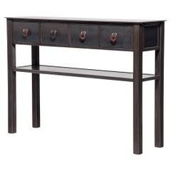 Jim Rose Ming Steel Four-Drawer Console Table