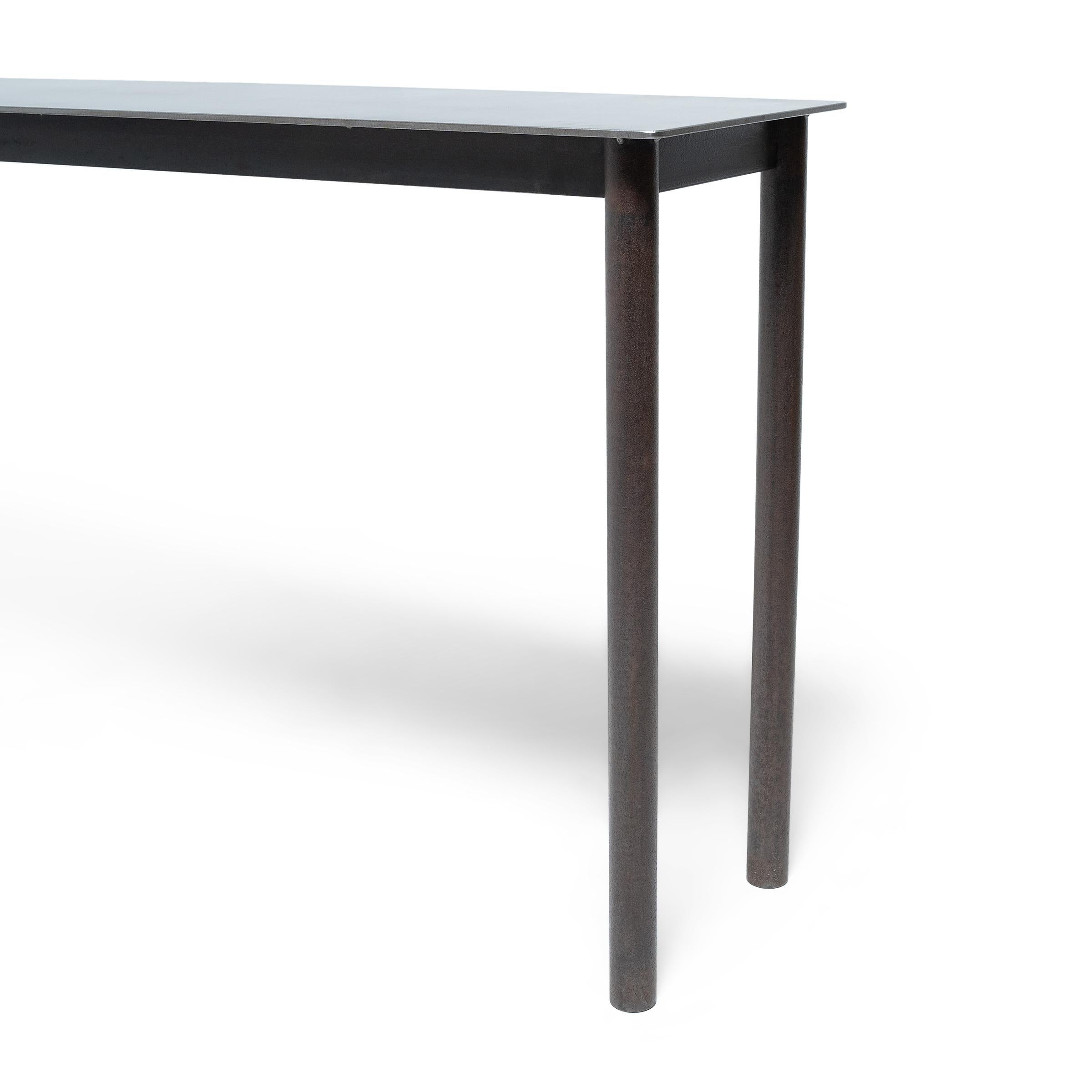 Contemporary Jim Rose Ming Steel Offering Table