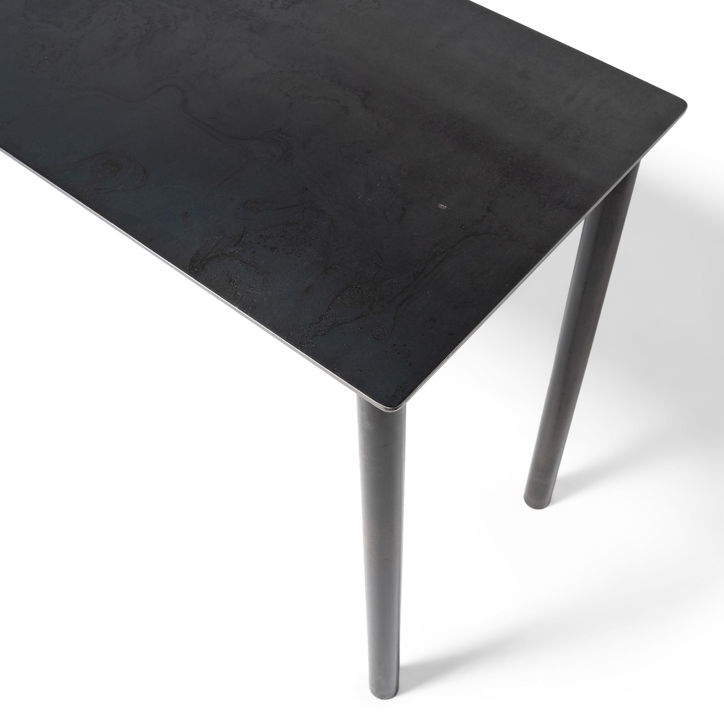 Contemporary Jim Rose Ming Steel Offering Table