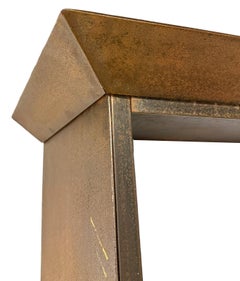 Jim Rose - Repurposed Steel Bookcase in Natural Rusted Patina, Art Furniture