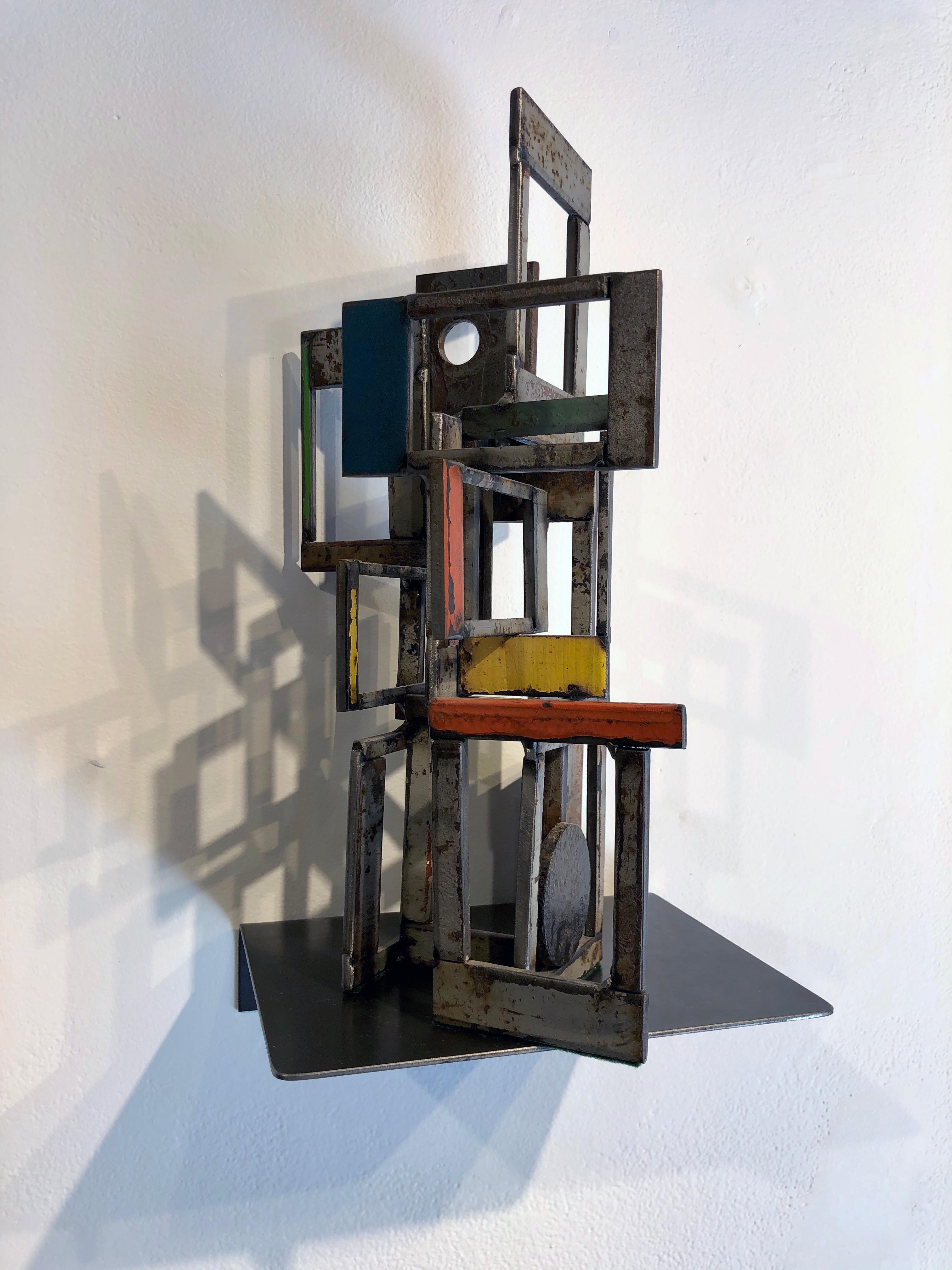 Object 1978, Steel Structure, Welded Sculptural Object Made w/ Salvaged Steel 1