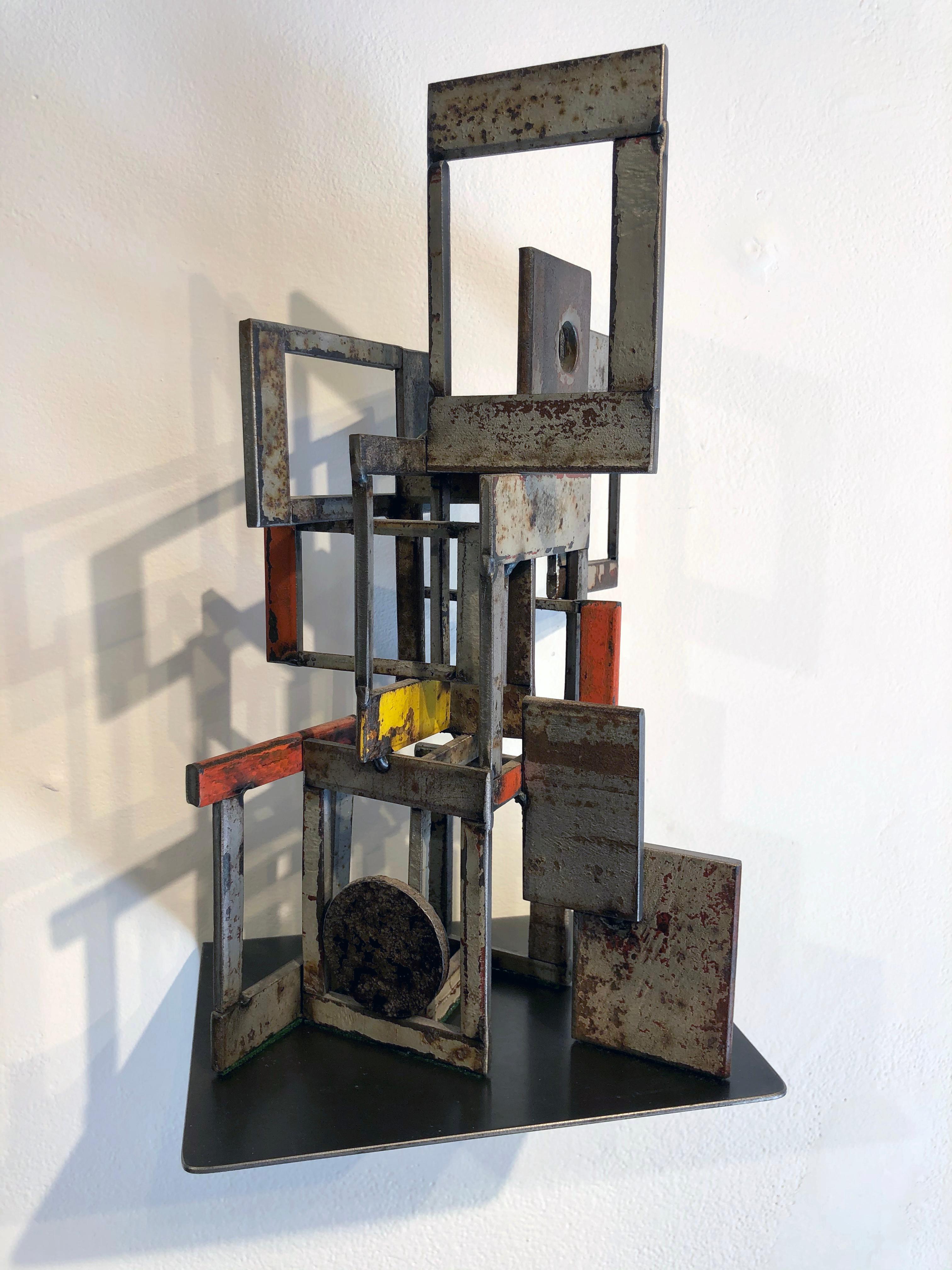 Object 1978, Steel Structure, Welded Sculptural Object Made w/ Salvaged Steel 2