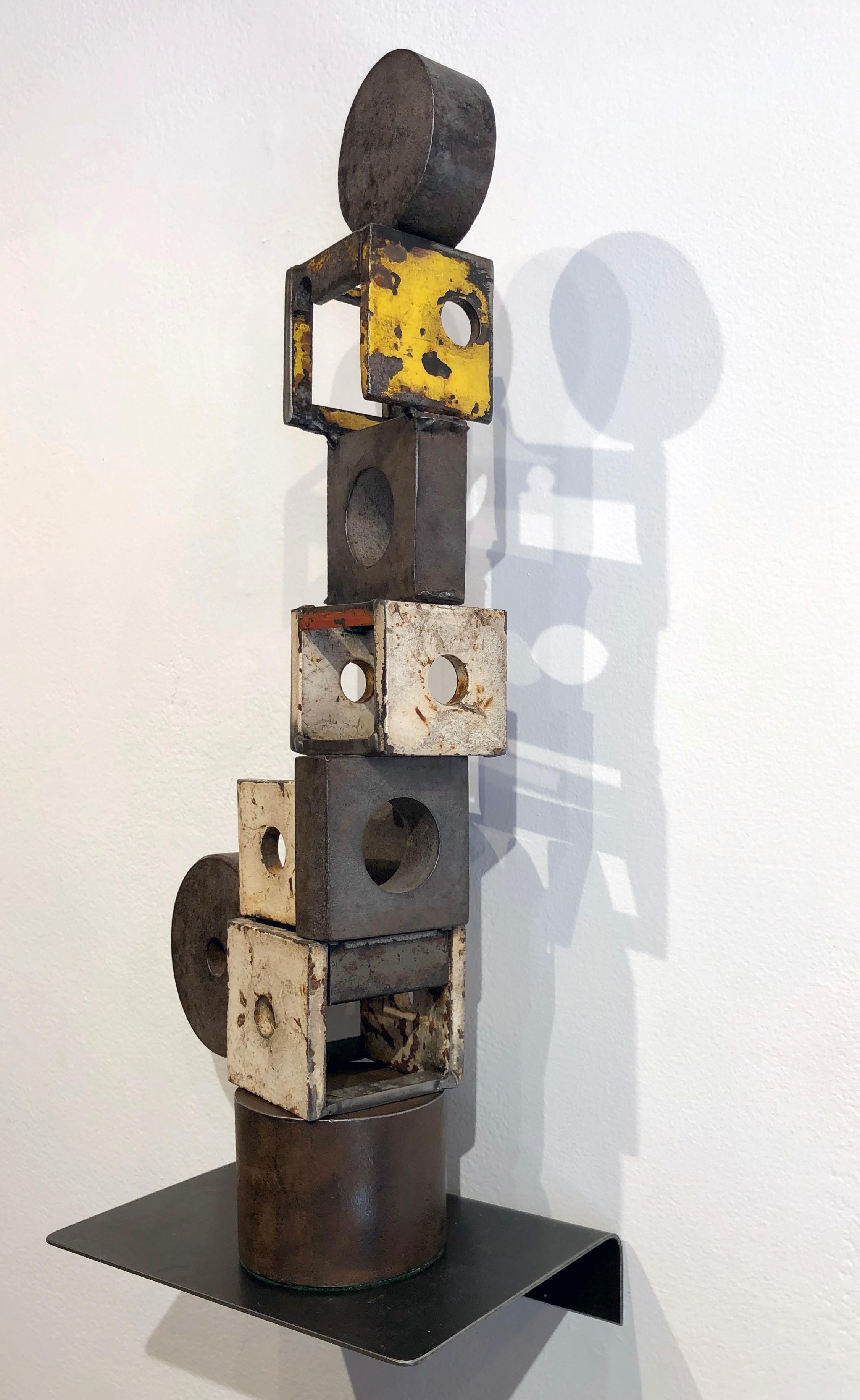 Object 1983, Steel Structure, Welded Sculptural Object Made w/ Salvaged Steel 1