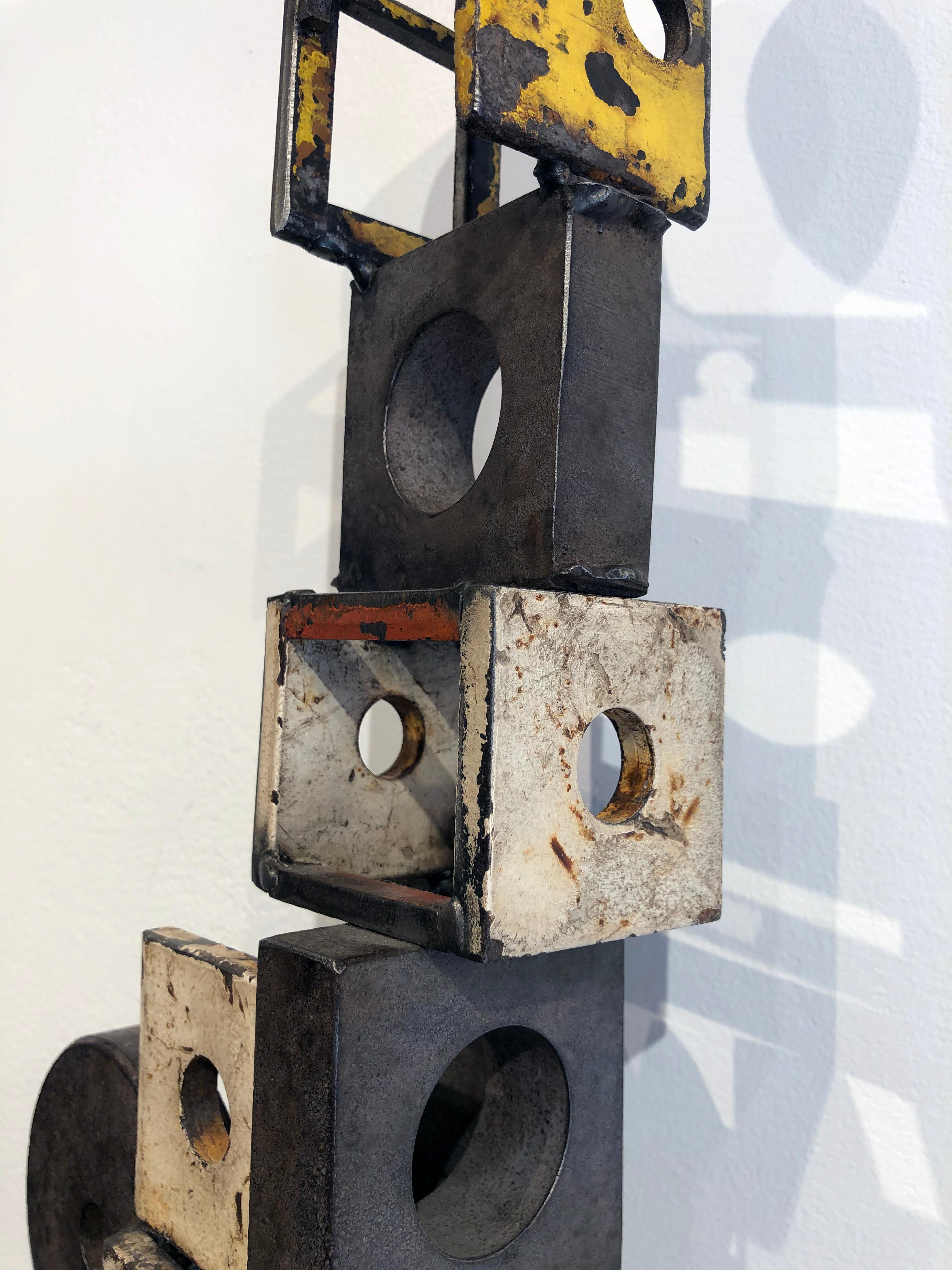 Object 1983, Steel Structure, Welded Sculptural Object Made w/ Salvaged Steel 2