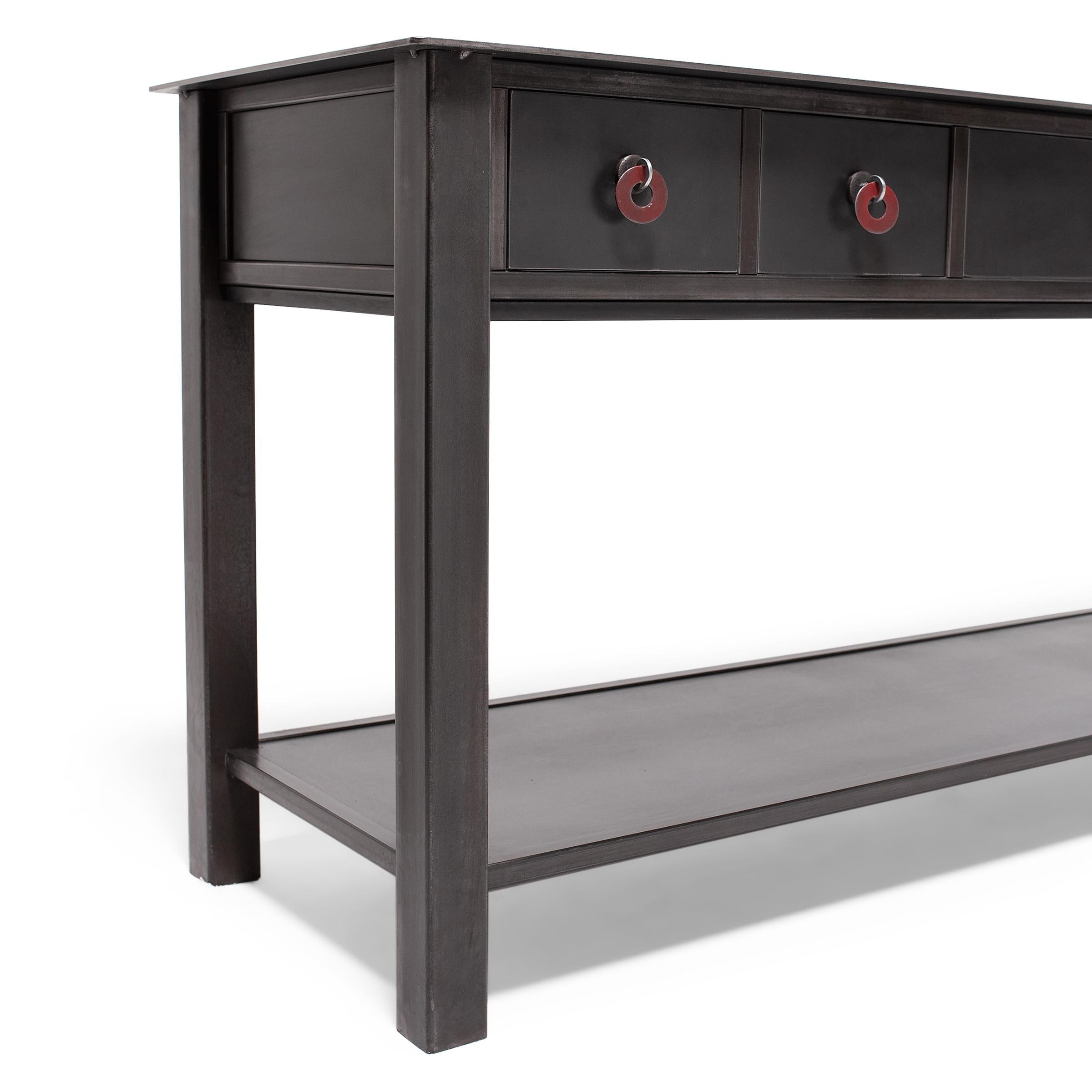Contemporary Jim Rose Six Drawer Console Table