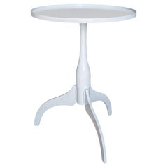 Jim Rose - Tripod Table, Shaker Style in Painted Repurposed Steel 