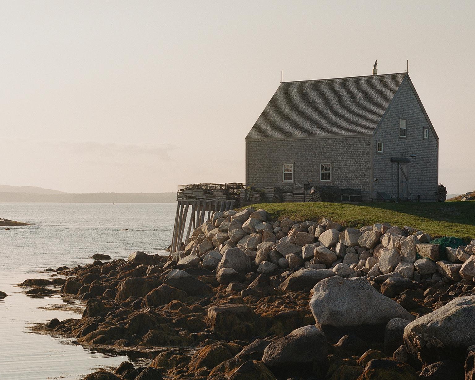Cottage, Nova Scotia - Beige Color Photograph by Jim Ryce
