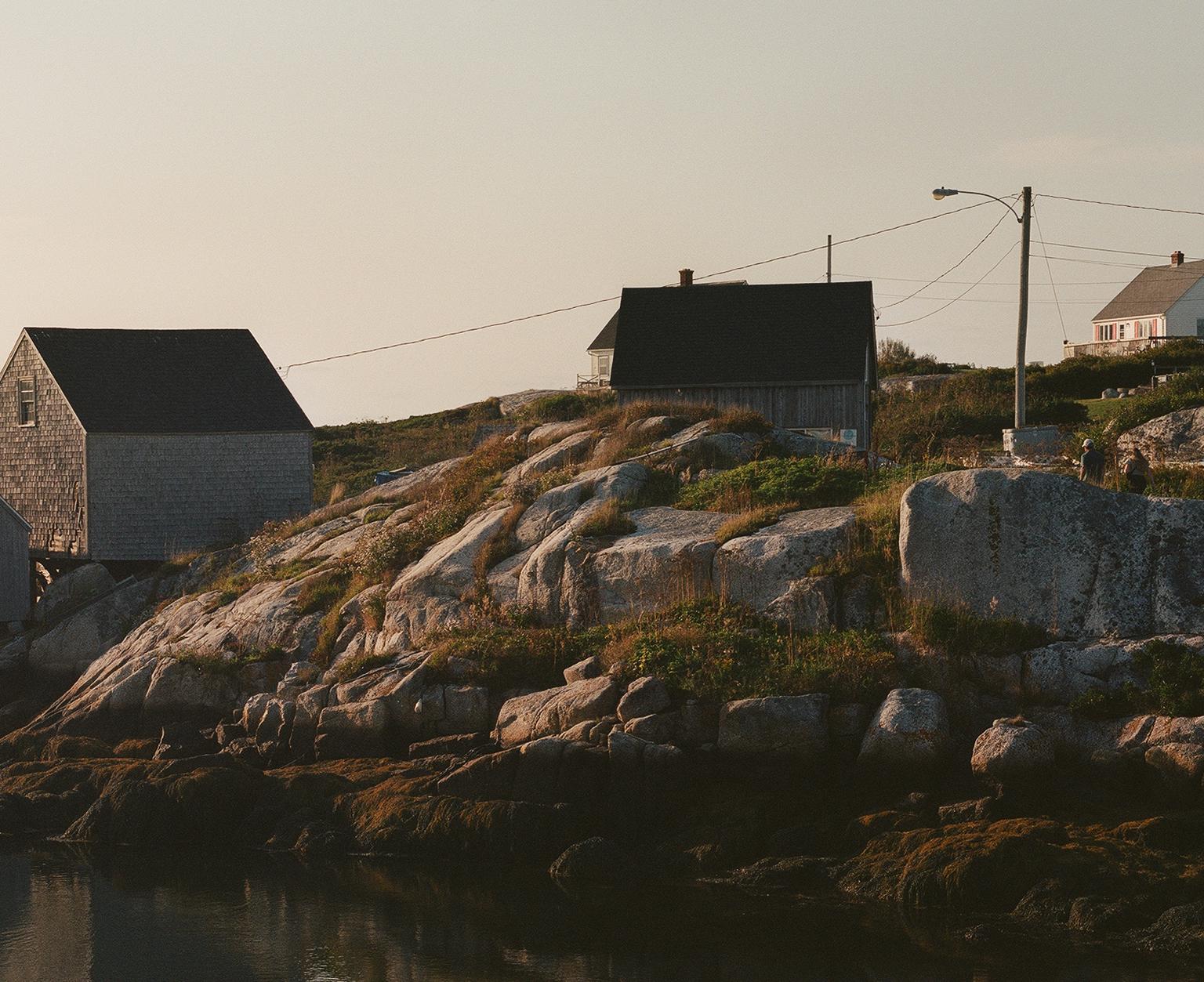 Peggy's Cove, Nova Scotia - Gray Color Photograph by Jim Ryce