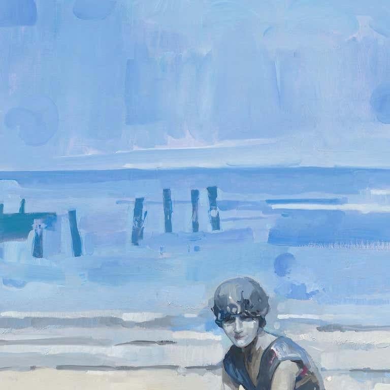 Summertime von Jim Salvati, Zeitgenössischer Realismus, Ölgemälde, 2019 im Angebot 1
